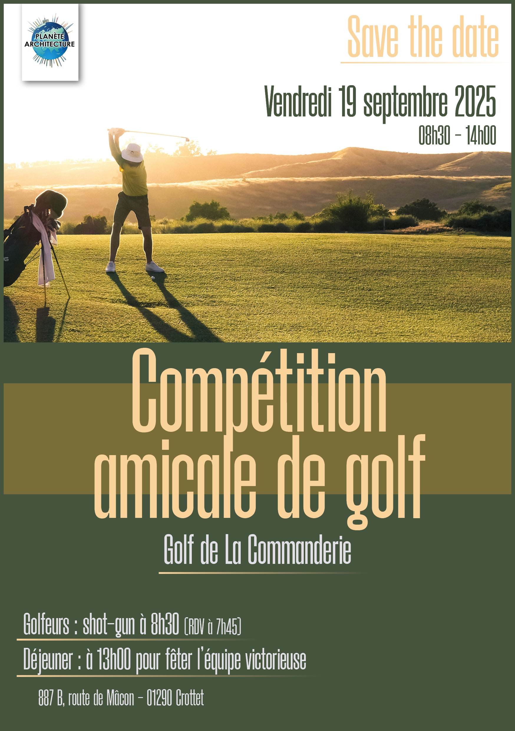 Compétition amicale de golf / La Commanderie / 19.09.25